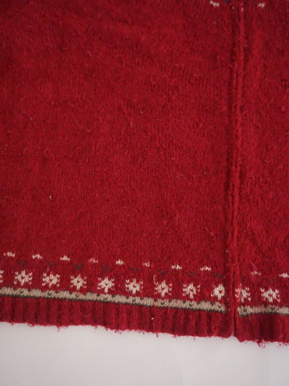 Vintage Croft & Barrow Red Cardinal Bird Branch Snowflake Christmas Cardigan L - Picture 6 of 10